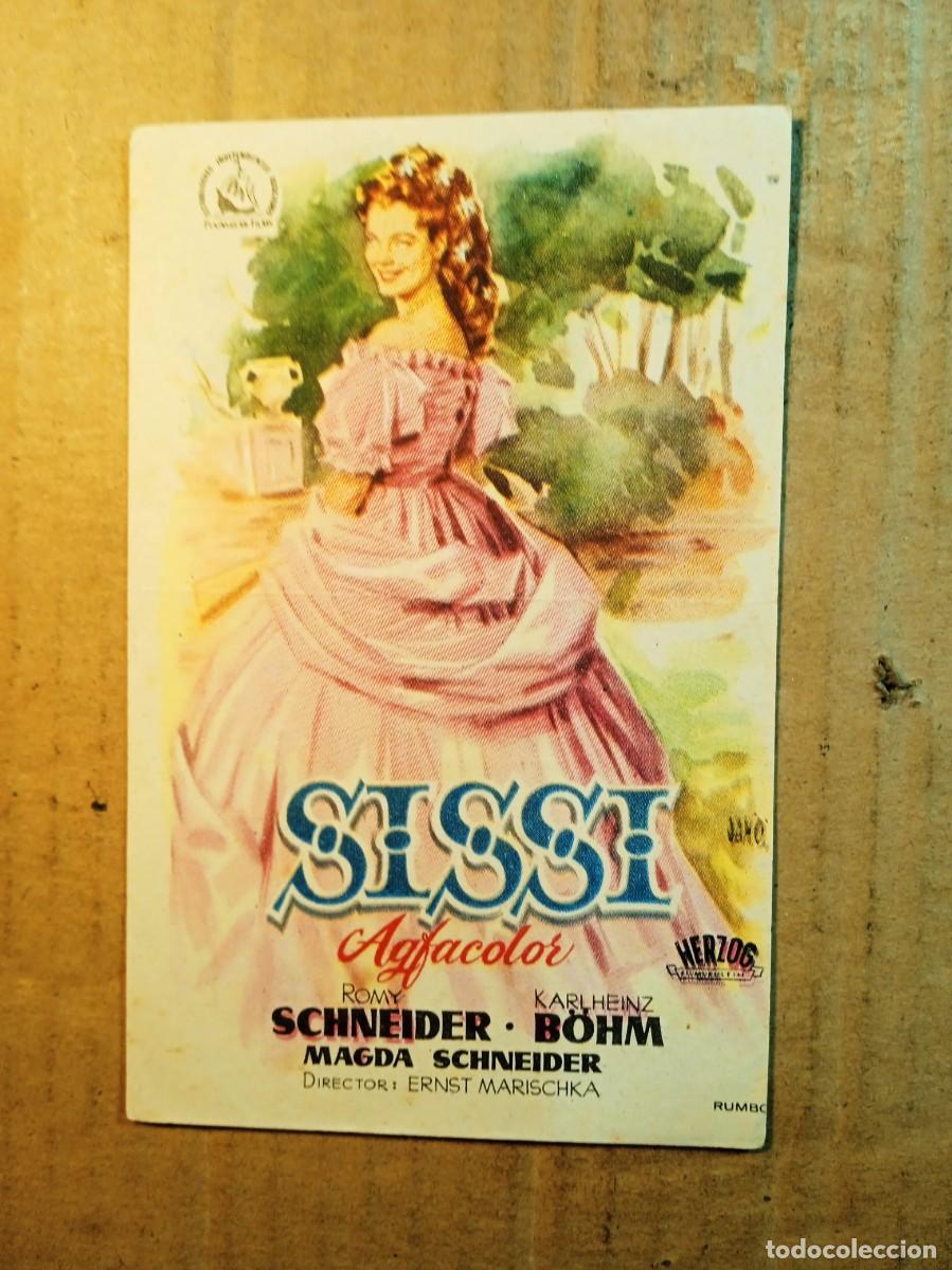 Cine: FOLLETO DE MANO CON PUBLICIDAD SISSI