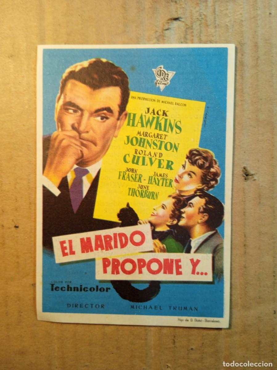 Kino: FOLLETO DE MANO CON PUBLICIDAD EL MARIDO PROPONE Y...