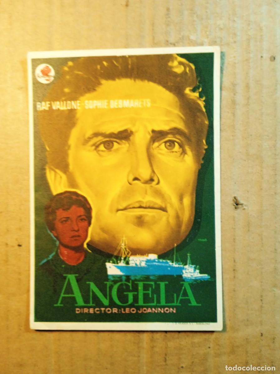 Folhetos de m&atilde;o de filmes antigos de cinema: FOLLETO DE MANO CON PUBLICIDAD ANGELA