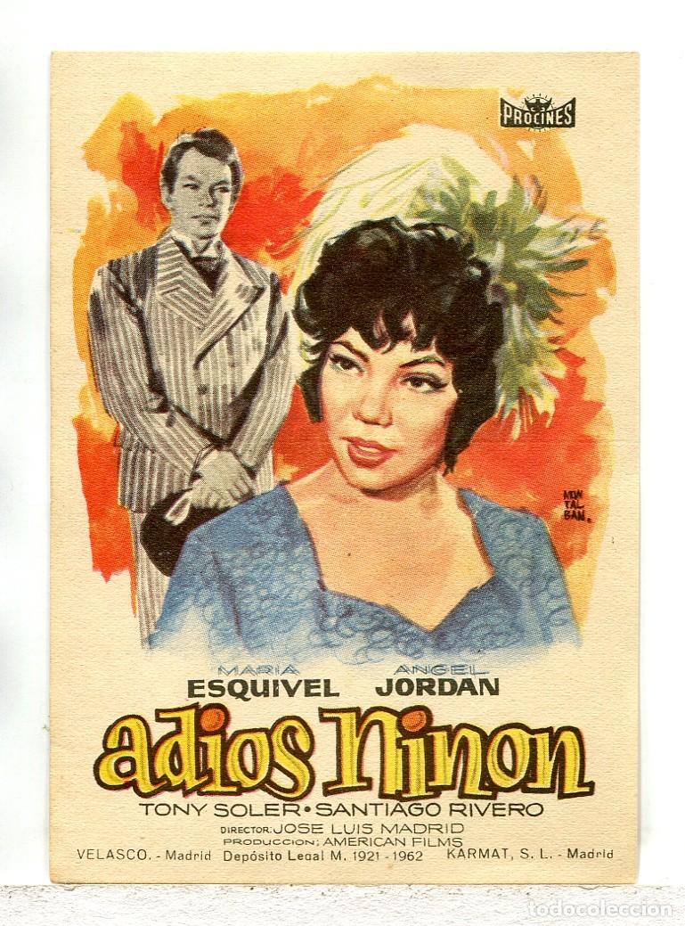 Kino: ADIOS NINON, con Mar&iacute;a Esquivel.