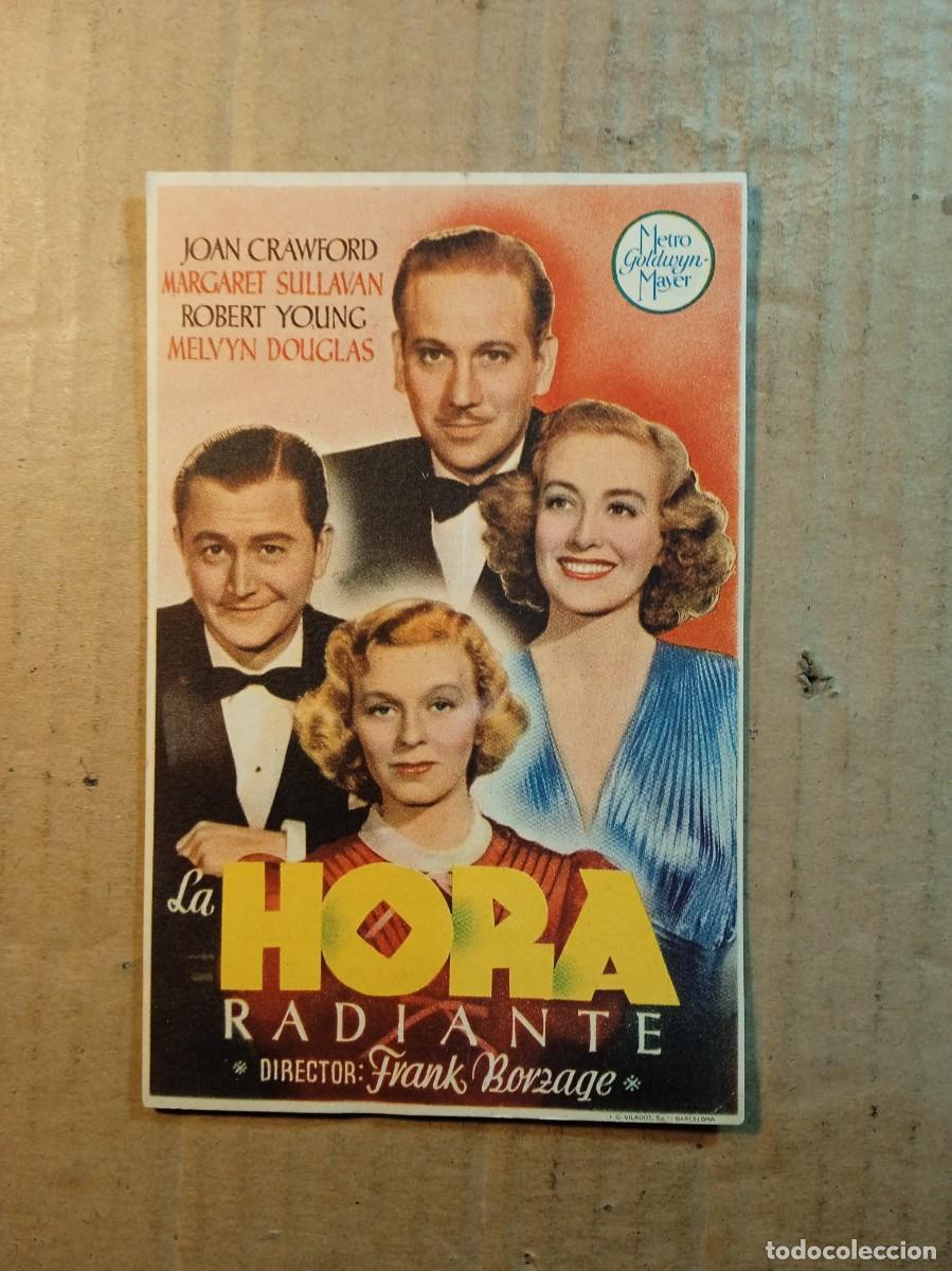  Flyers Publicitaires de films Anciens: FOLLETO DE MANO CON PUBLICIDAD LA HORA RADIANTE