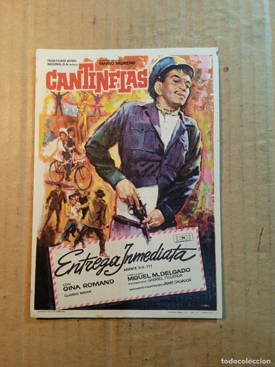 Kino: FOLLETO DE MANO CON PUBLICIDAD CANTINFLAS ENTREGA INMEDIATA