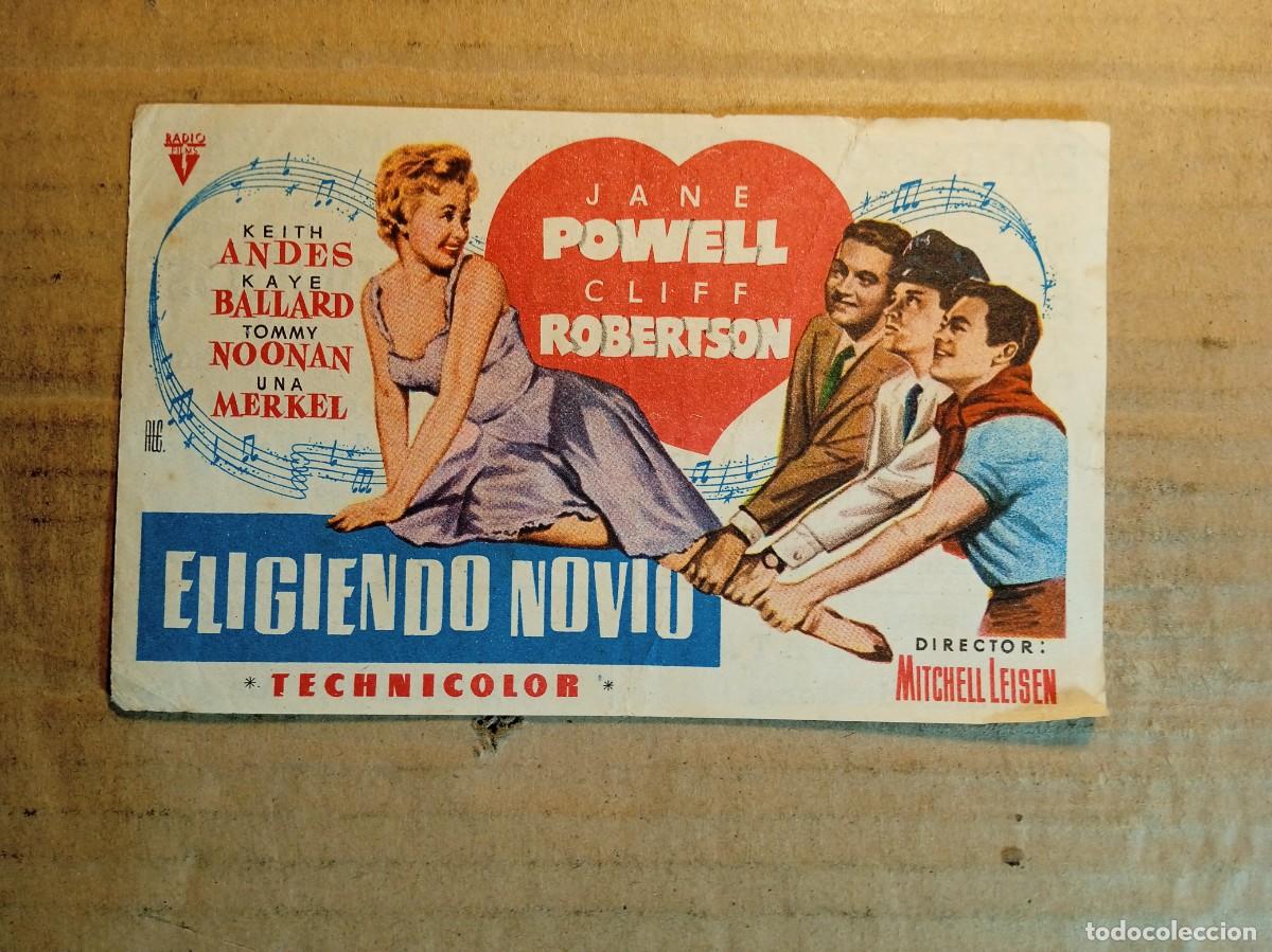 Kino: FOLLETO DE MANO CON PUBLICIDAD ELIGIENDO NOVIO