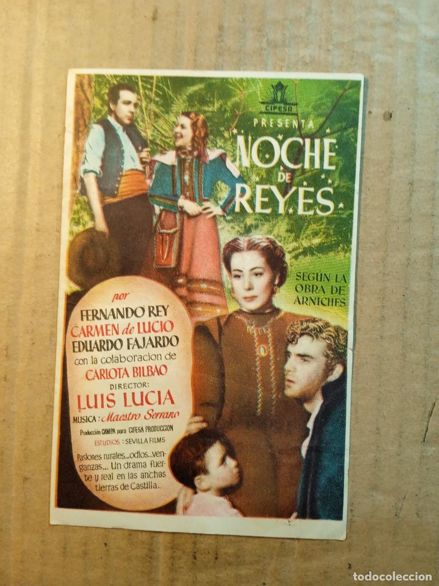 Cinema: FOLLETO DE MANO CON PUBLICIDAD NOCHE DE REYES