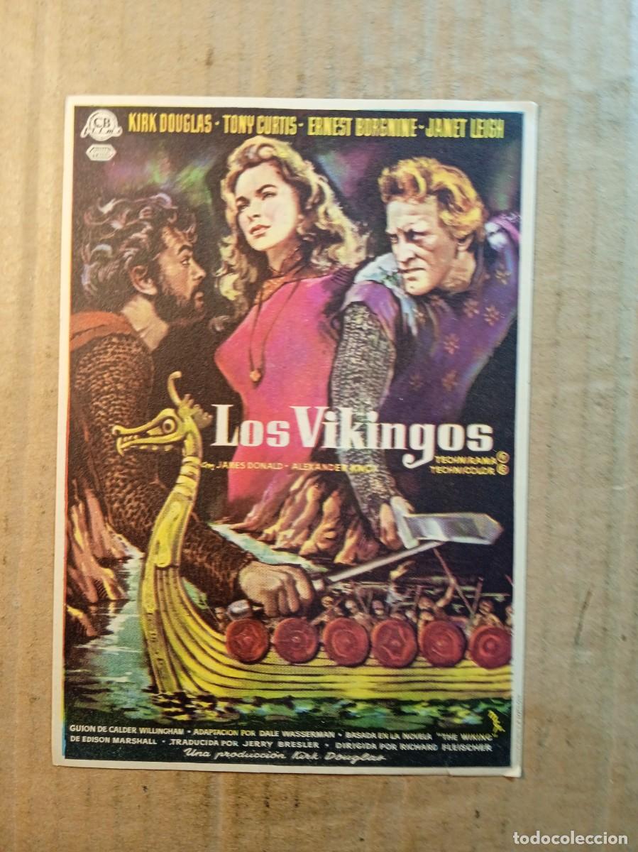 Cine: FOLLETO DE MANO CON PUBLICIDAD LOS VIKINGOS