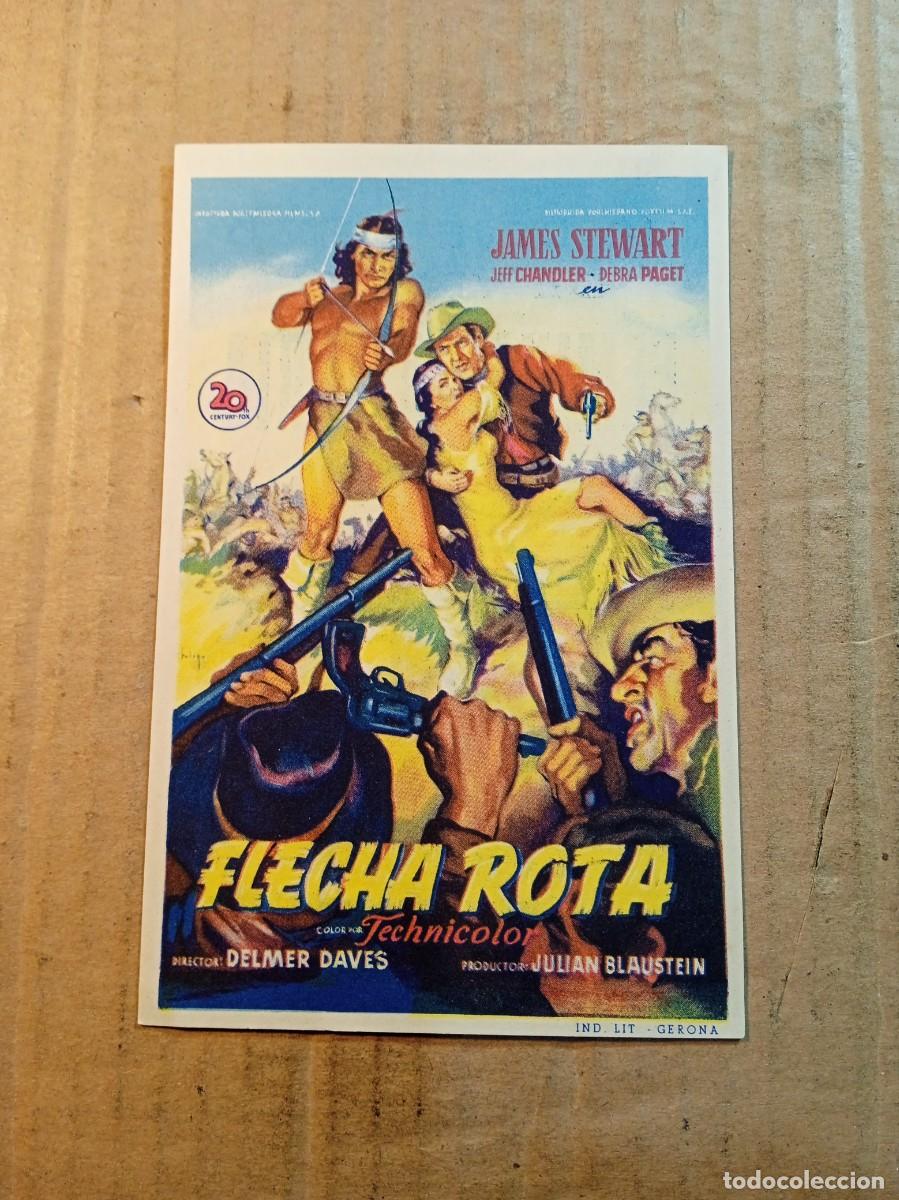 Cinema: FOLLETO DE MANO CON PUBLICIDAD FLECHA ROTA