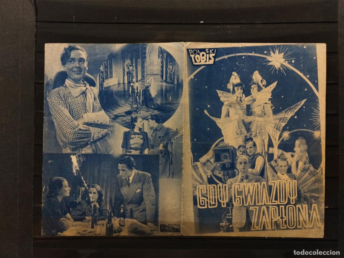 Folhetos de m&atilde;o de filmes antigos de cinema: FAC PROGRAMA DE CINE POLACO &rdquo;GDY GWIAZDY ZAPTONA&rdquo;.