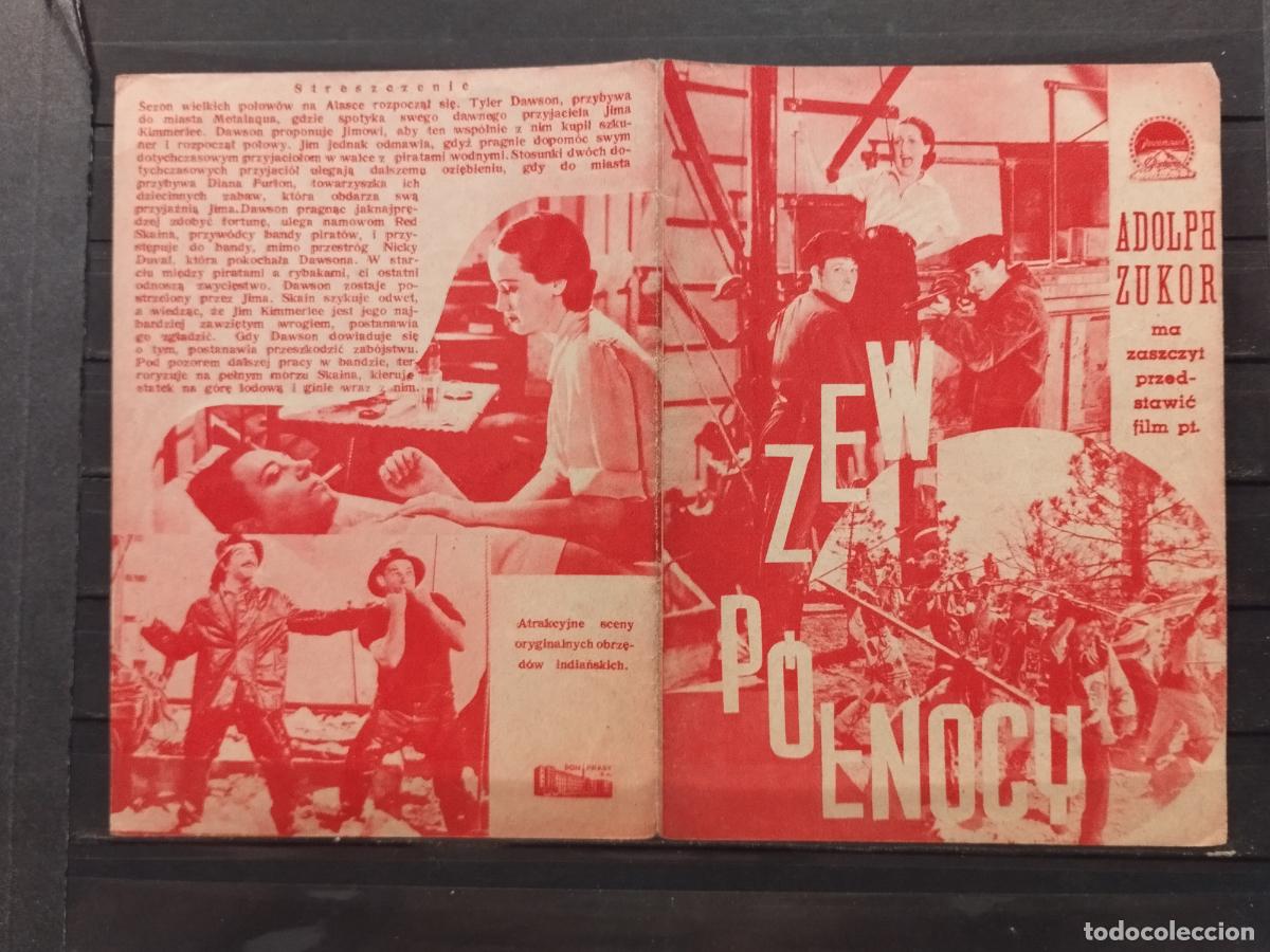 Foglietti di film di film antichi di cinema: FAC PROGRAMA DE CINE POLACO &rdquo;ZEW POTNOCY&rdquo;. CON HENRY FONDA, JOHN BARRYMORE Y DOROTHY LAMOUR