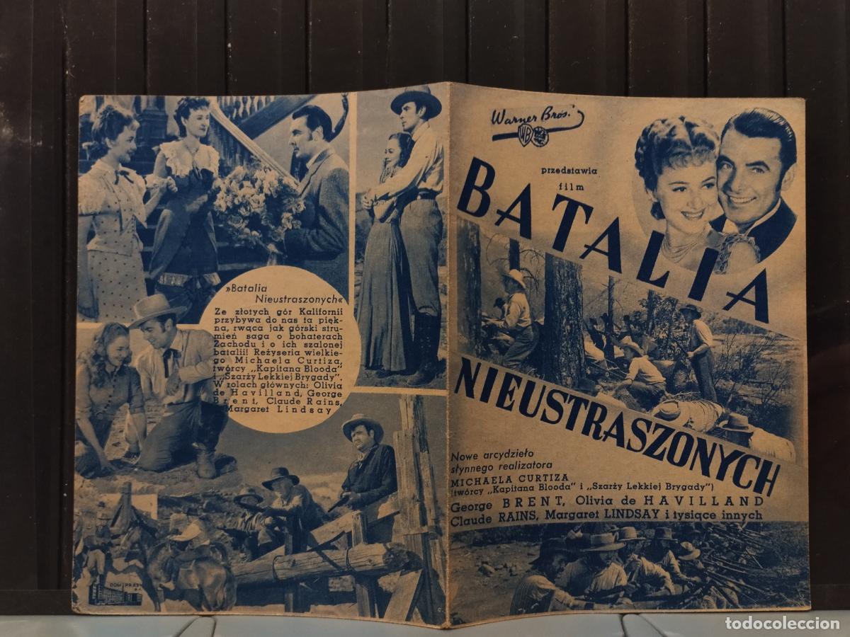 Cine: FAC PROGRAMA DE CINE POLACO. &rdquo;BATALIA NIEUSTRASZONYCH&rdquo;. CON OLIVIA DE HAVILLAND Y GEORGE BRENT