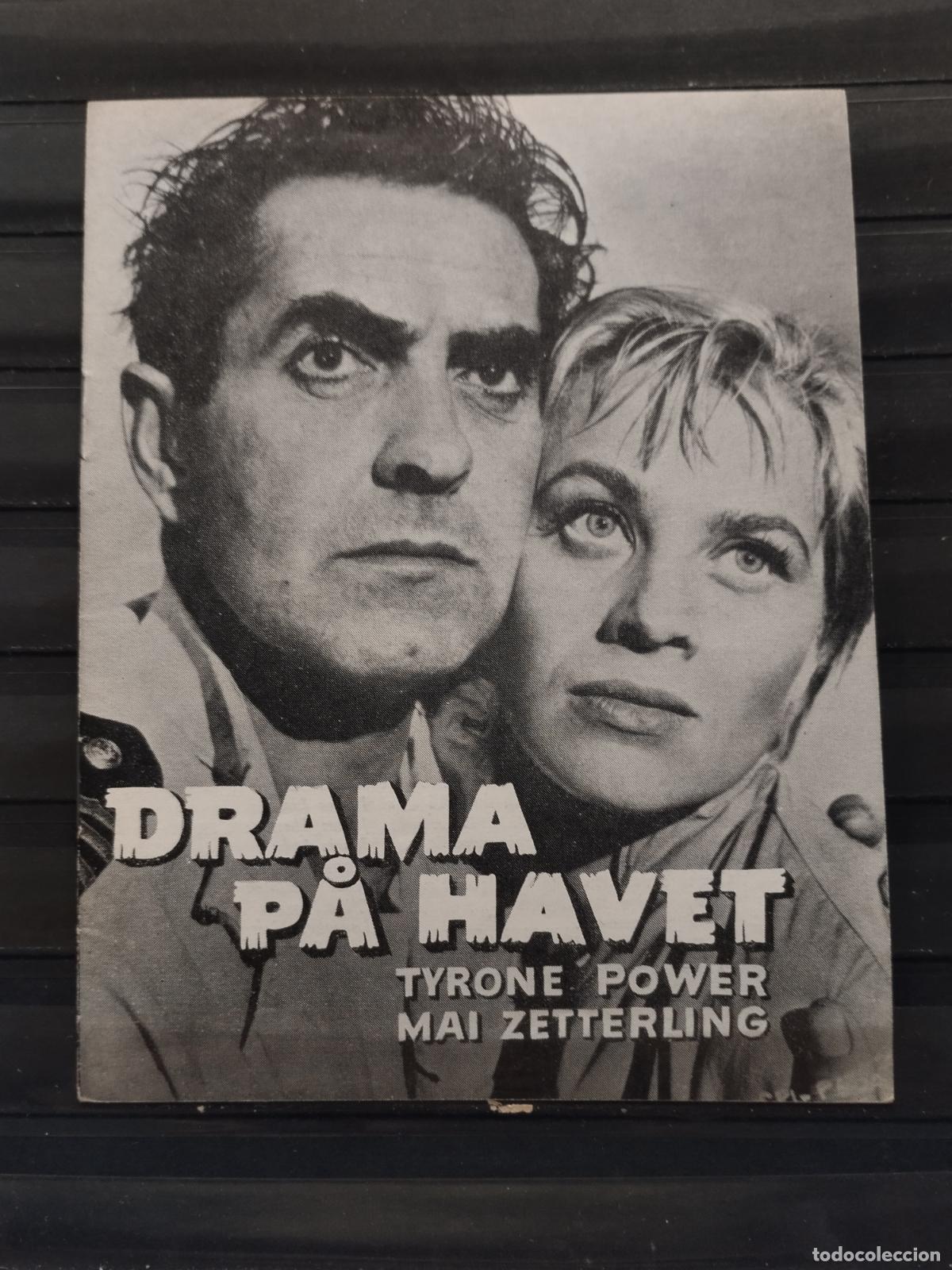 Cine: FAC PROGRAMA DE CINE CHECOSLOVACO. DRAMA PA HAVET. CON TYRONE POWER Y MAI ZETTERLING