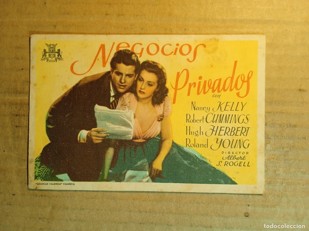 Kino: FOLLETO DE MANO CON PUBLICIDAD NEGOCIOS PRIVADOS