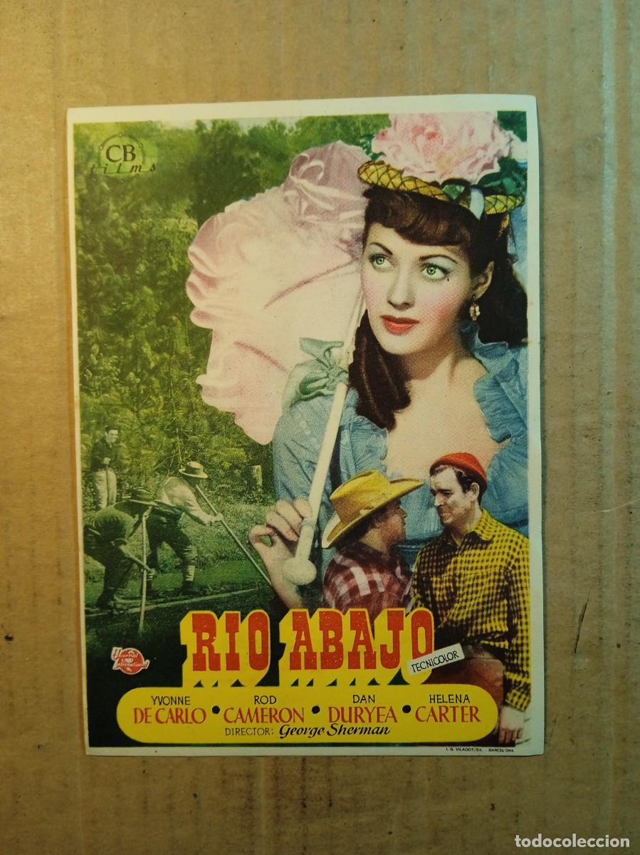 Cinema: FOLLETO DE MANO CON PUBLICIDAD RIO ABAJO