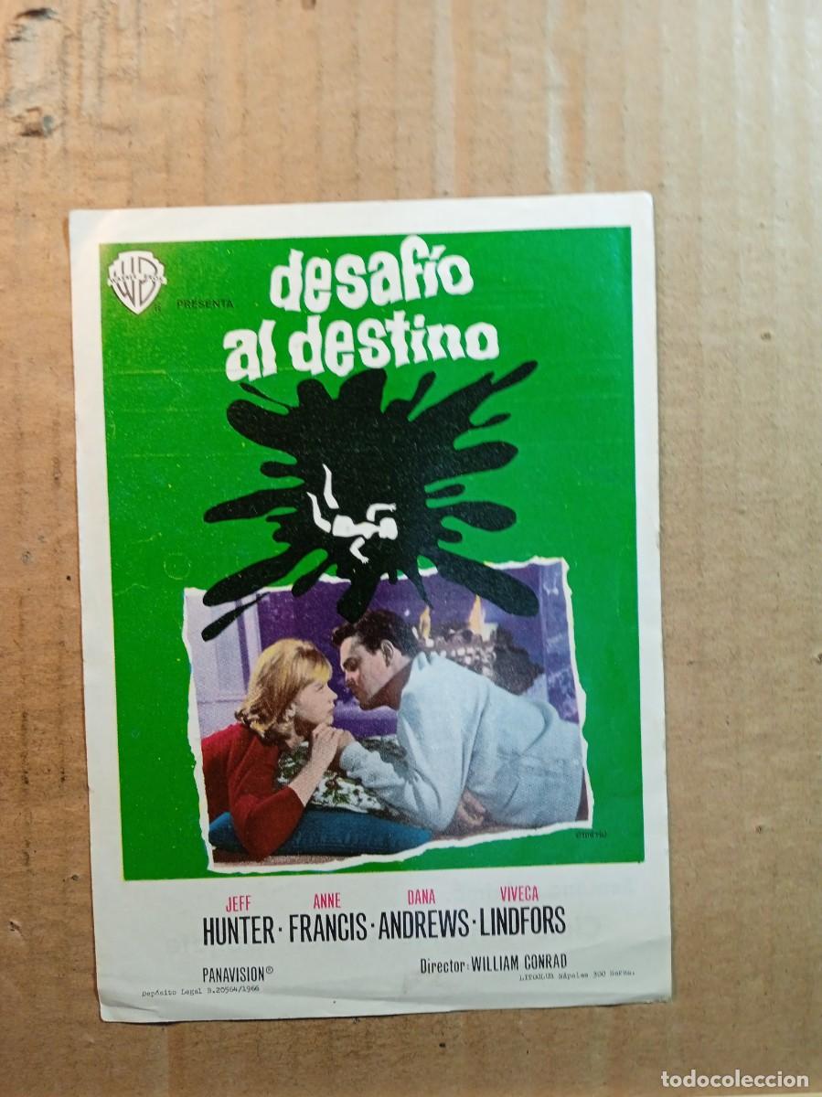 Kino: FOLLETO DE MANO CON PUBLICIDAD DESAFIO AL DESTINO