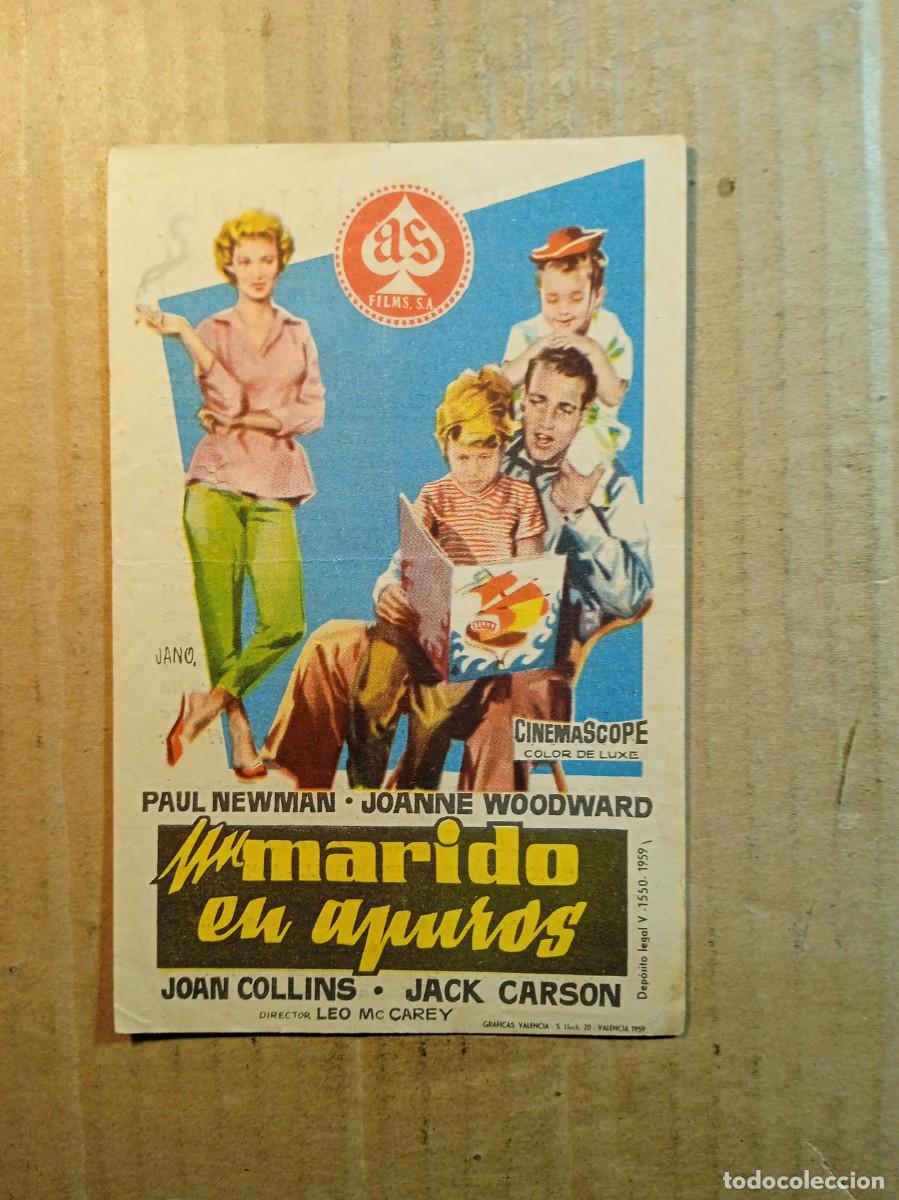 Cine: FOLLETO DE MANO CON PUBLICIDAD UN MARIDO EN APUROS