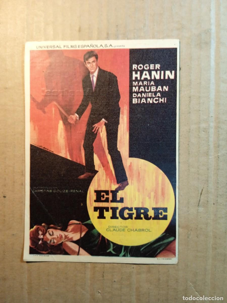  Foglietti di film di film antichi di cinema: FOLLETO DE MANO CON PUBLICIDAD EL TIGRE