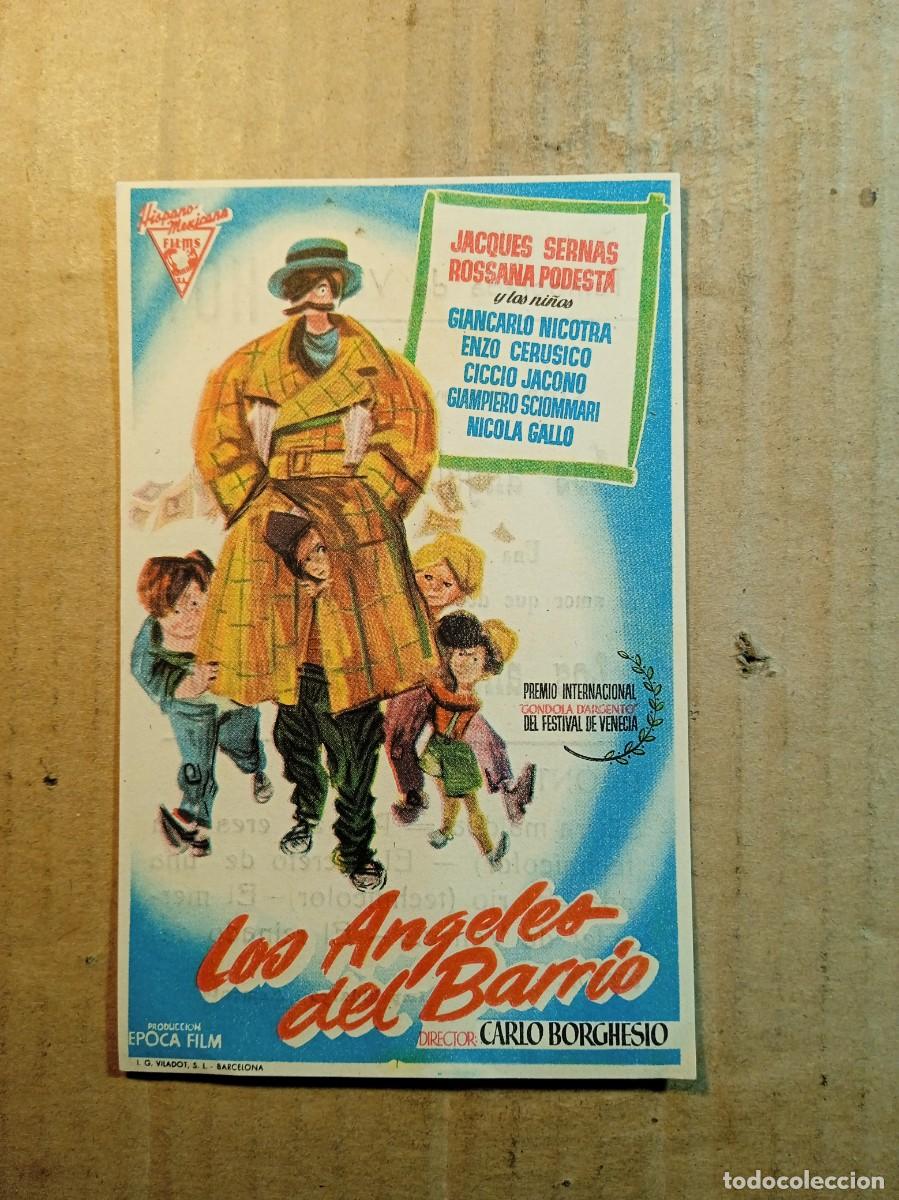 Cinema: FOLLETO DE MANO CON PUBLICIDAD LOS ANGELES DEL BARRIO