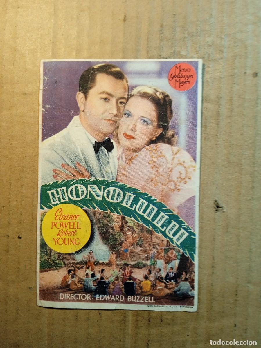  Foglietti di film di film antichi di cinema: FOLLETO DE MANO CON PUBLICIDAD HONOLULU