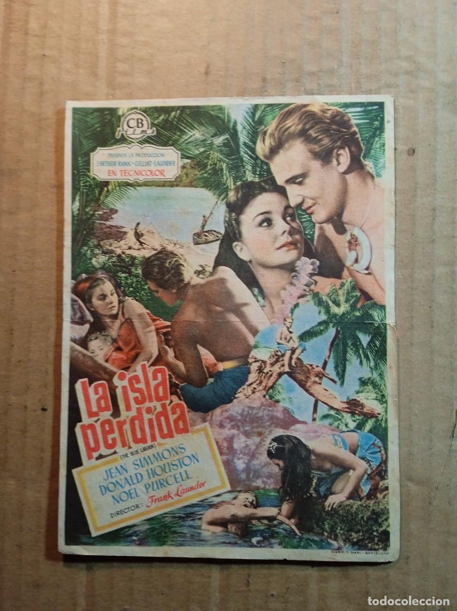  Foglietti di film di film antichi di cinema: FOLLETO DE MANO CON PUBLICIDAD LA ISLA PERDIDA