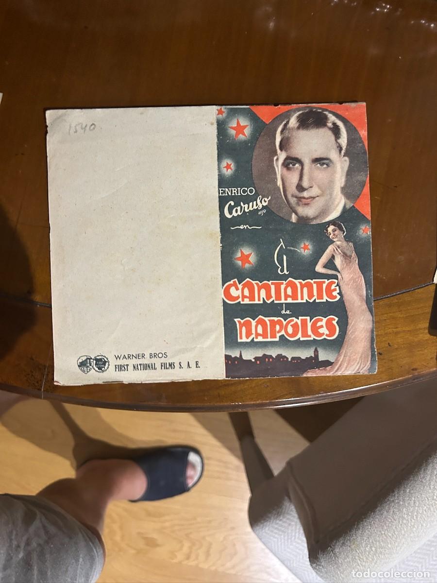 Cine: 1540 el cantante de napoles sin publicidad muy buen estado enrico caruso