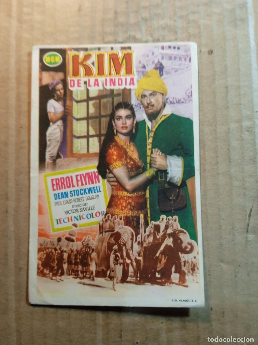 Cine: FOLLETO DE MANO CON PUBLICIDAD KIM DE LA INDIA