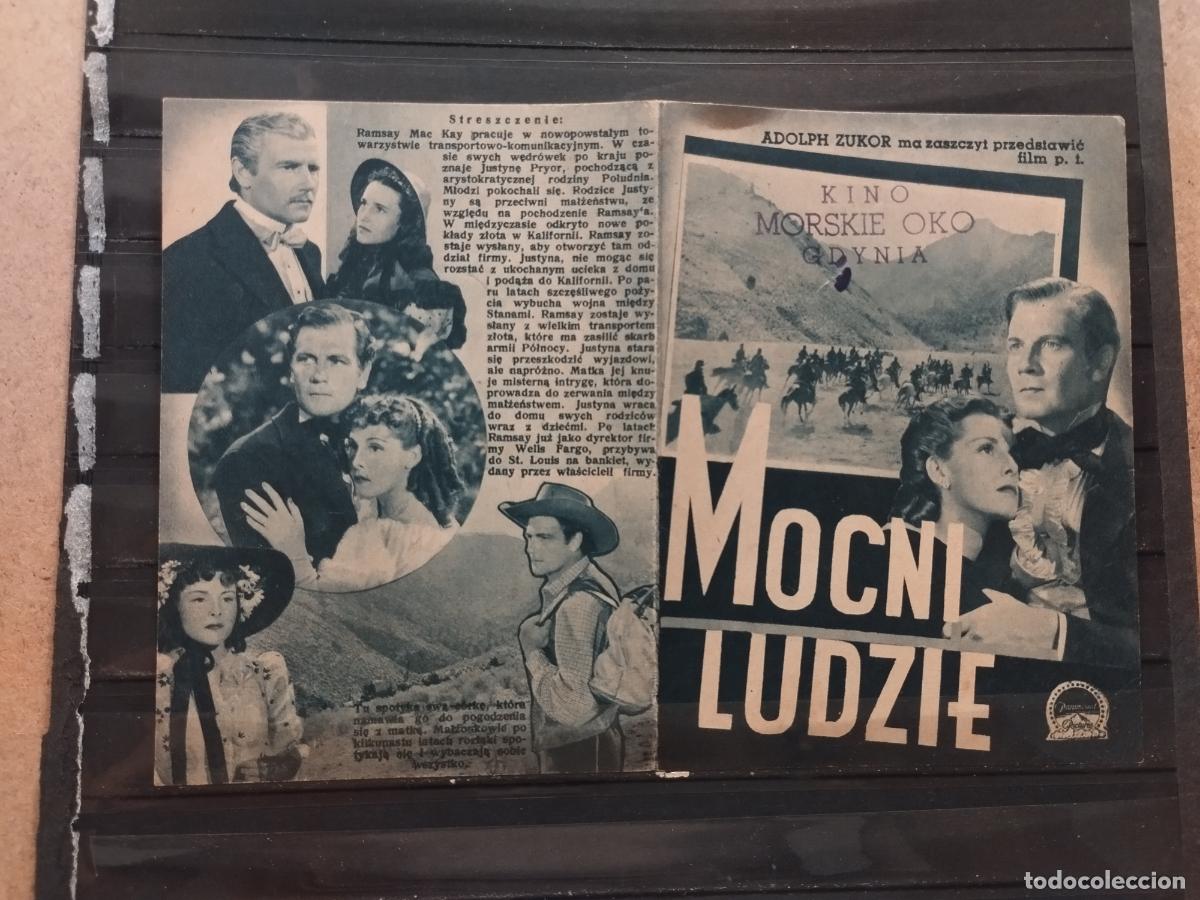 Folhetos de m&atilde;o de filmes antigos de cinema: FAC PROGRAMA DE CINE POLACO. &rdquo;MOCNI LUDZIE&rdquo; CON FRANCES DEE Y JOEL Mc CREA