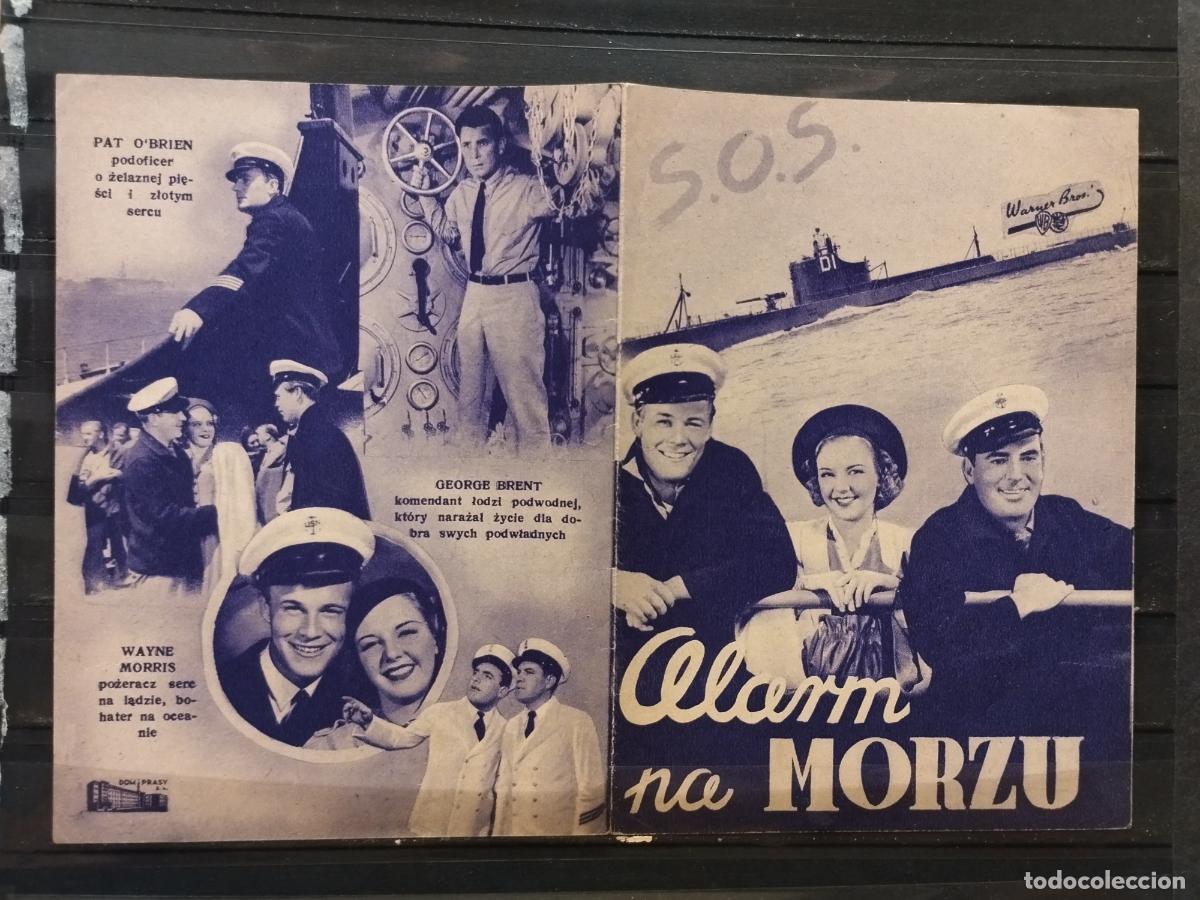 Folhetos de m&atilde;o de filmes antigos de cinema: FAC PROGRAMA DE CINE POLACO. &rdquo;ALARM NA MORZU&rdquo;. CON PAT O'BRIEN, GEORGE BRENT, DORIS WESTON ...
