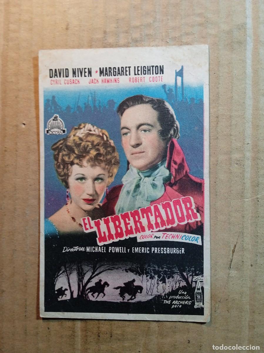 Kino: FOLLETO DE MANO CON PUBLICIDAD EL LIBERTADOR