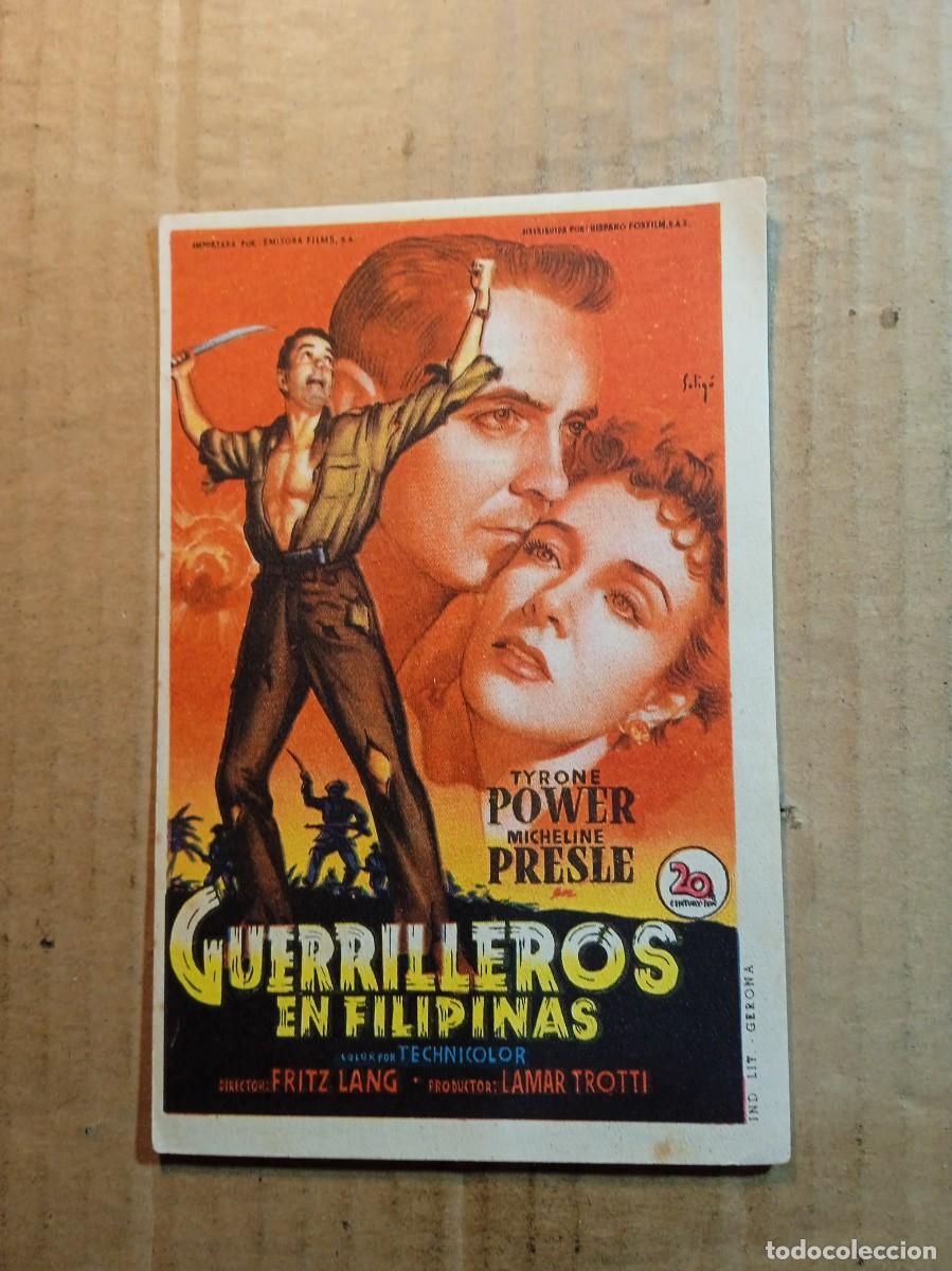 Kino: FOLLETO DE MANO CON PUBLICIDAD GUERRILLEROS EN FILIPINAS