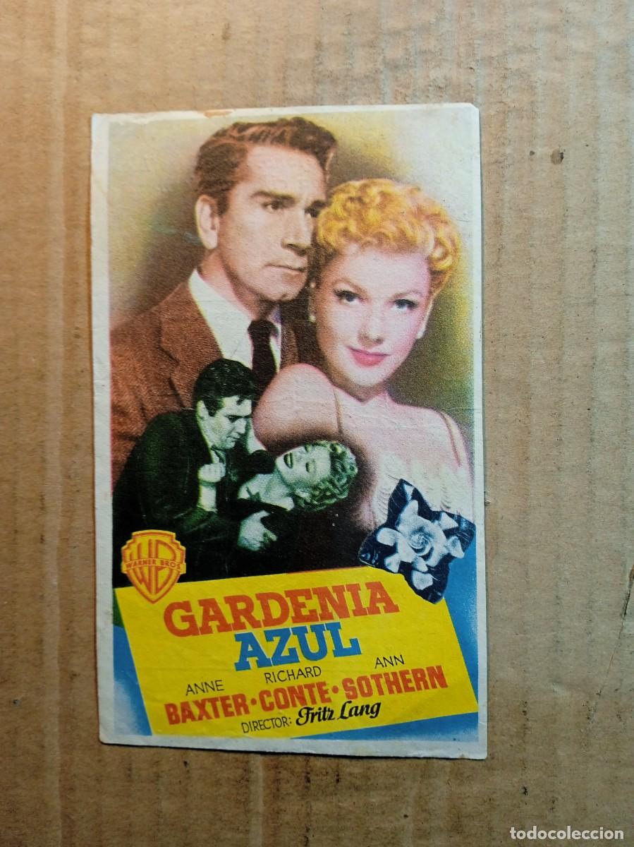  Flyers Publicitaires de films Anciens: FOLLETO DE MANO CON PUBLICIDAD GARDENIA AZUL