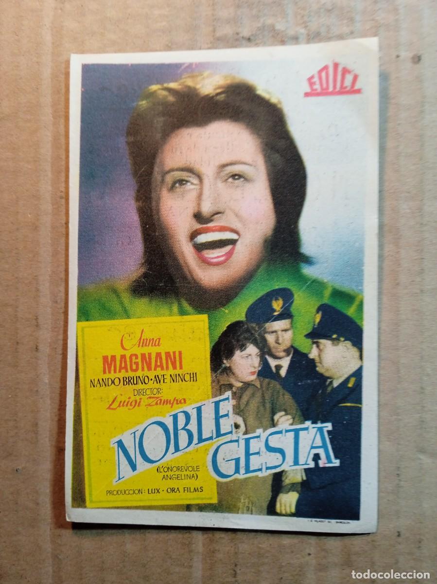 Kino: FOLLETO DE MANO CON PUBLICIDAD NOBLE GASTA
