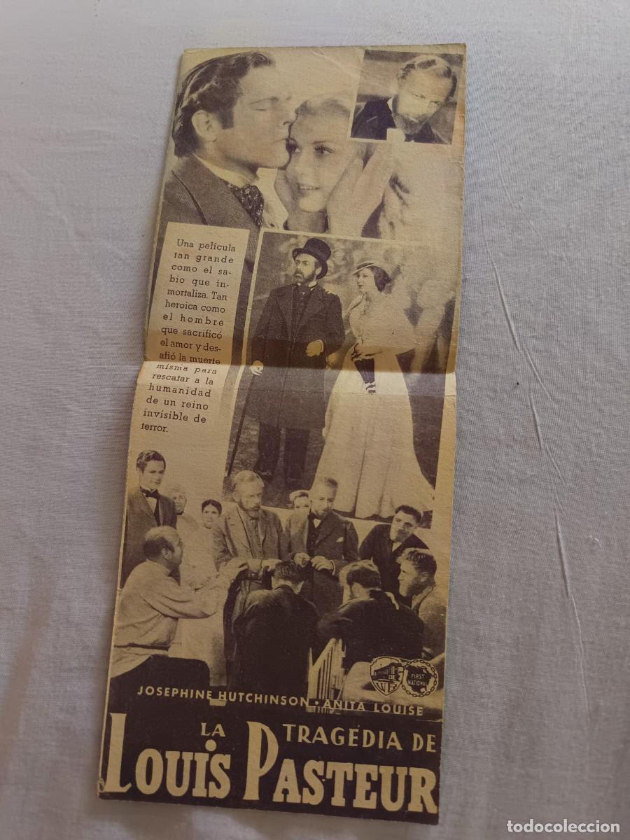 Cine: PROGRAMA DE CINE LA TRAGEDIA DE LOUIS PASTEUR PAUL MUNI - Foto 3