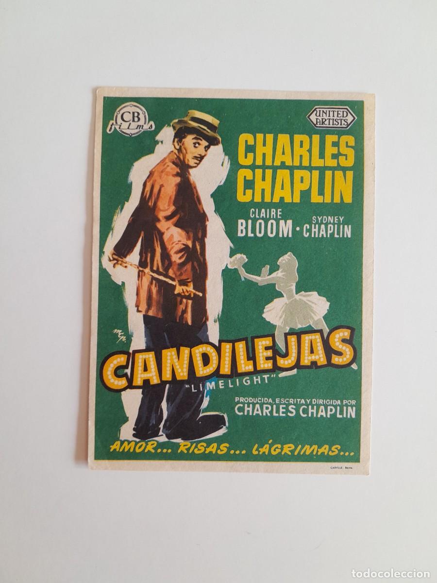 Cine: PROGRAMA DE CINE CANDILEJAS, CHARLES CHAPLIN (CINE AVENIDA, 1955)