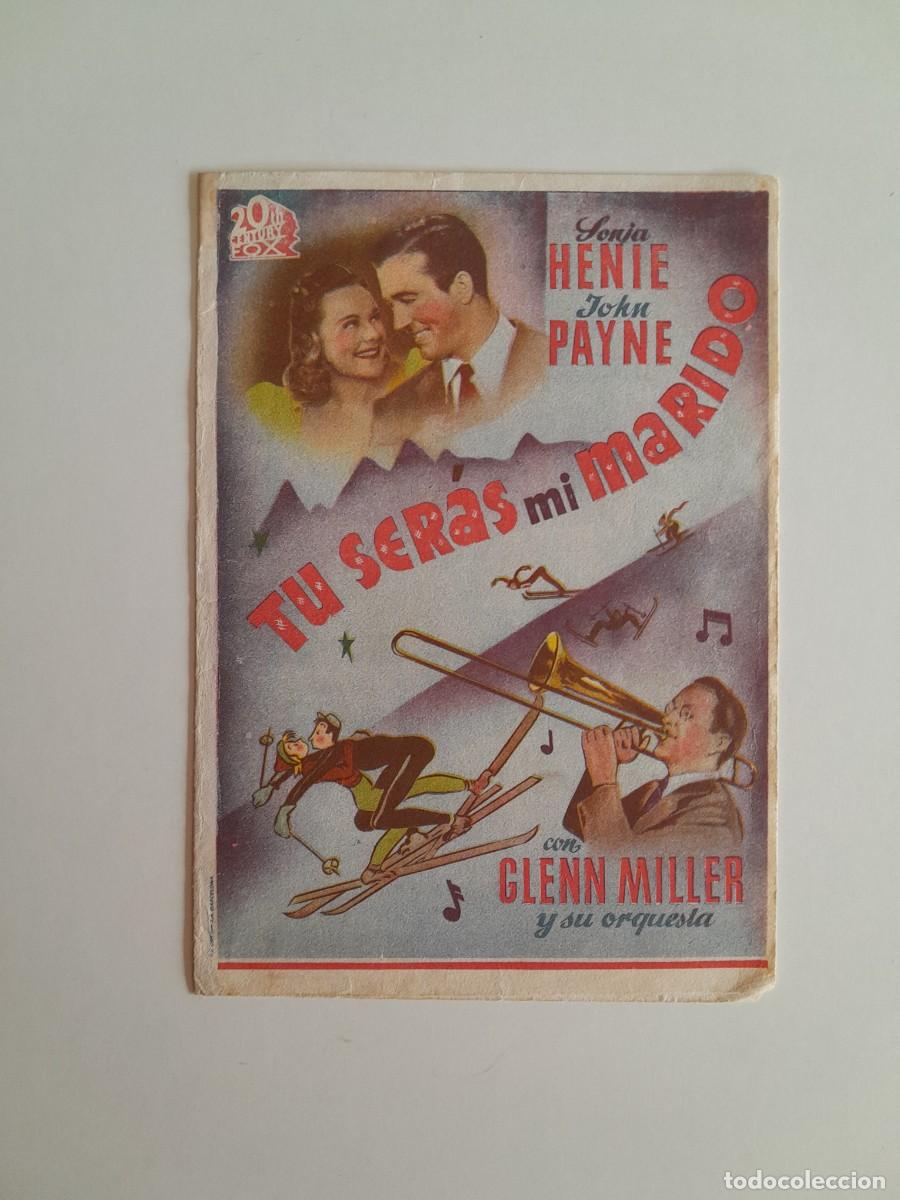Cine: PROGRAMA DE CINE T&Uacute; SER&Aacute;S MI MARIDO (CINE MALDA, 1941) - Foto 1