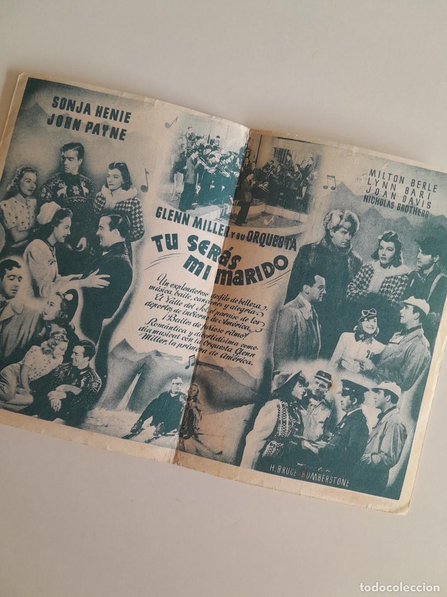 Cine: PROGRAMA DE CINE T&Uacute; SER&Aacute;S MI MARIDO (CINE MALDA, 1941) - Foto 2