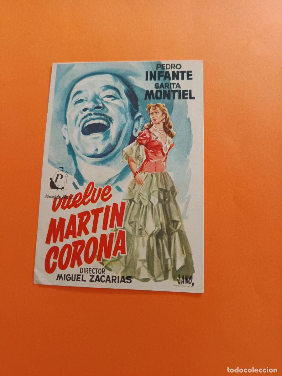  Flyers Publicitaires de films Anciens: PROGRAMA DE CINE VUELVE MARTIN CORONA SARITA MONTIEL