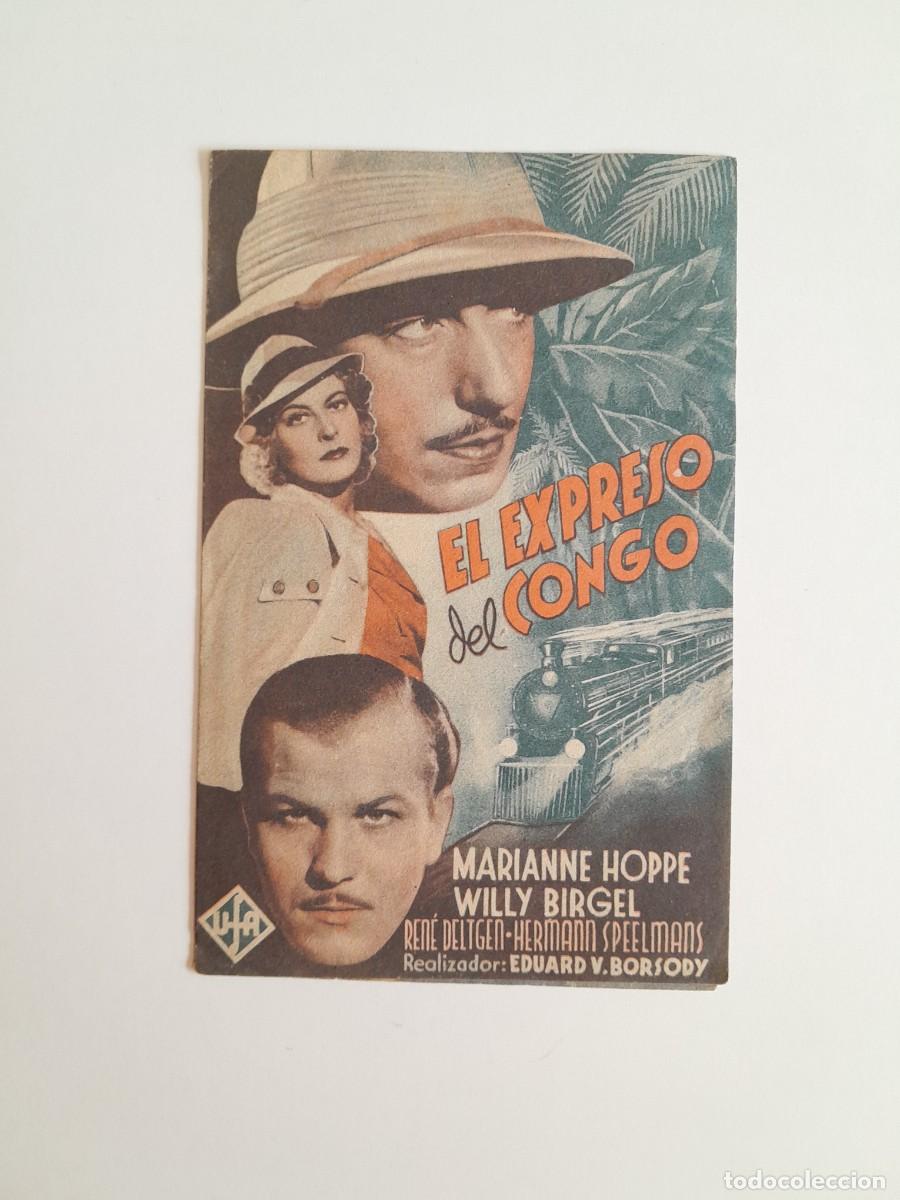 Cine: PROGRAMA DE CINE EL EXPRESO DEL CONGO (c.1940)