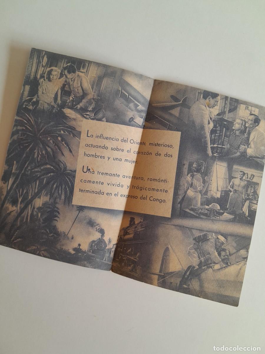 Cine: PROGRAMA DE CINE EL EXPRESO DEL CONGO (c.1940) - Foto 2