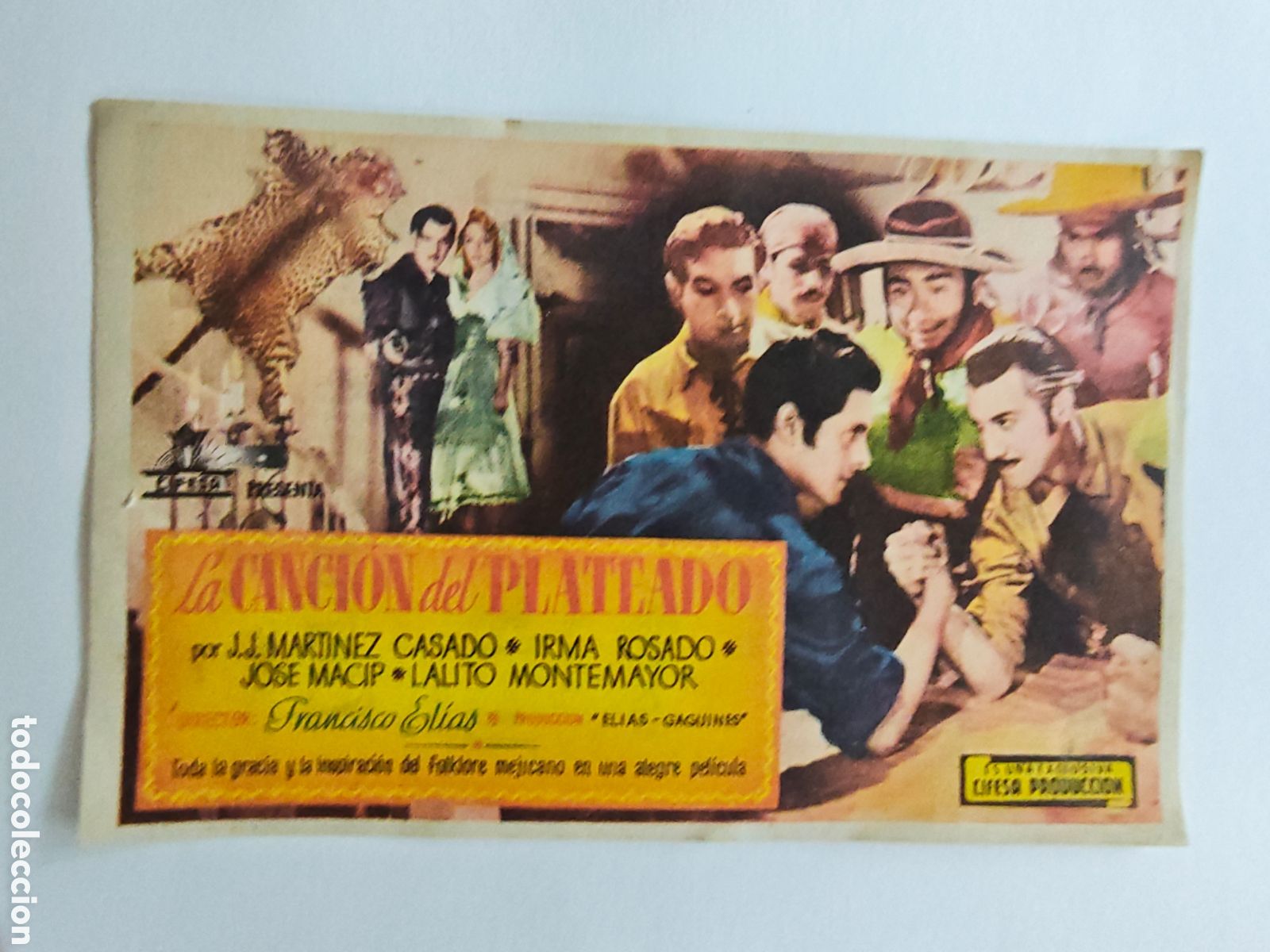 Cine: PROGRAMA FOLLETO DE CINE LA CANCI&Oacute;N DEL PLATEADO CINE ALHAMBRA 1948 LOGRO&Ntilde;O. TDK324p