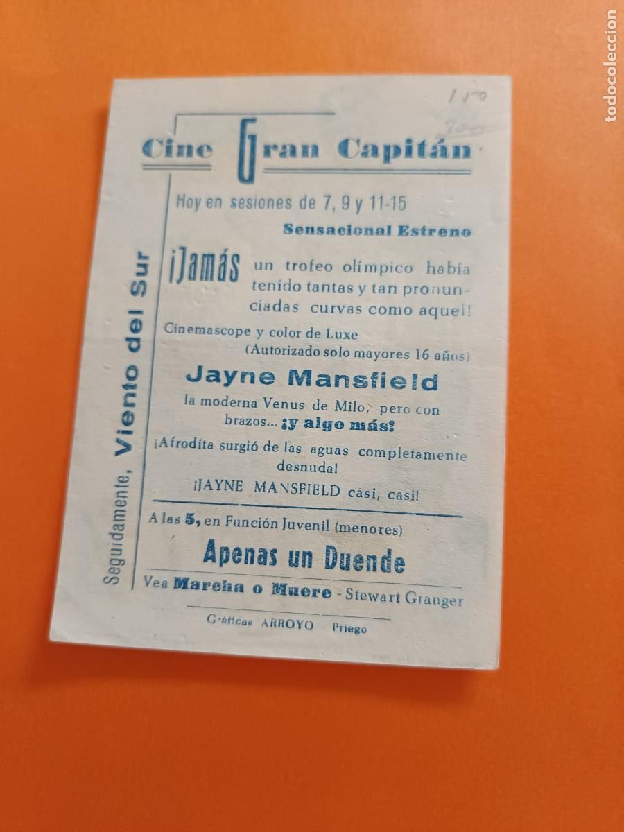 Cine: PROGRAMA DE CINE SUCEDIO EN ATENAS JAYNE MANSFIELD - Foto 2