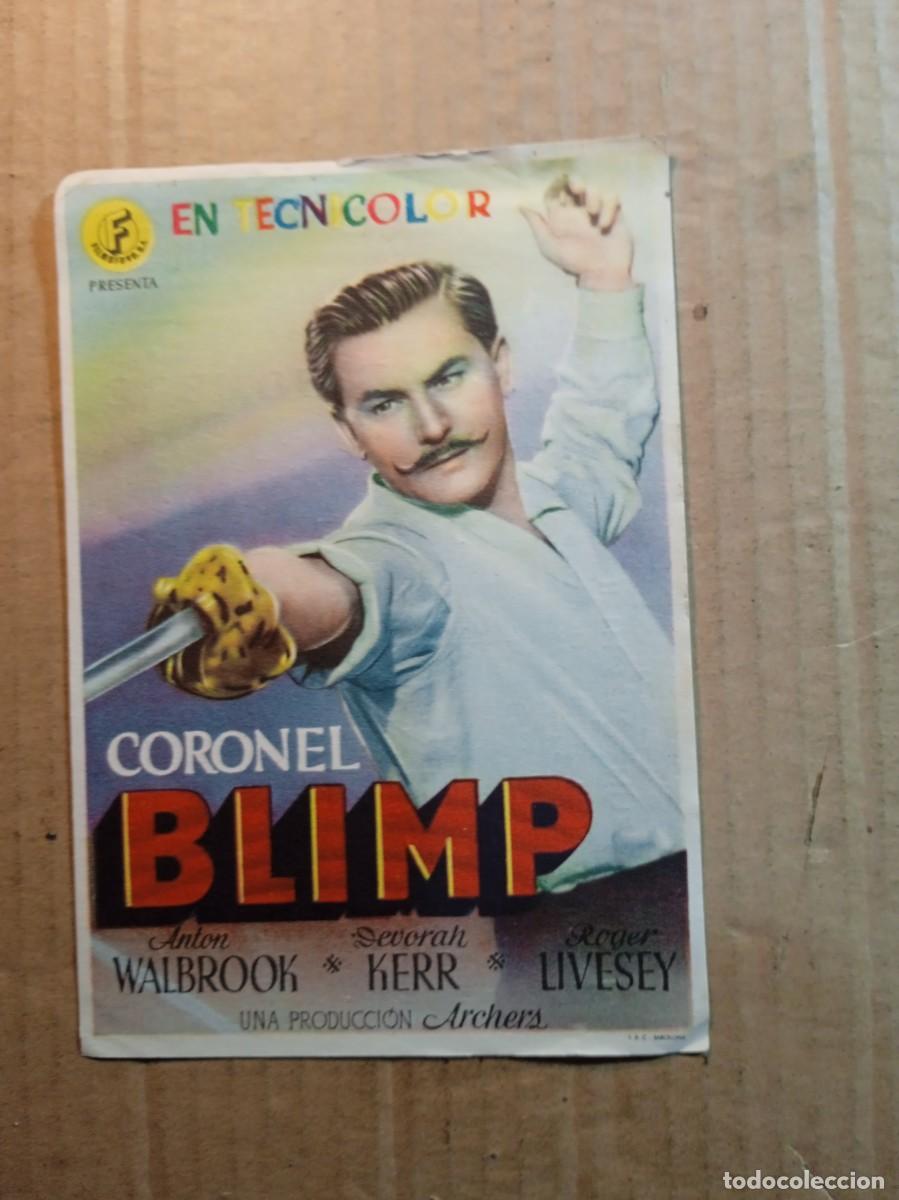  Flyers Publicitaires de films Anciens: FOLLETO DE MANO CON PUBLICIDAD CORONEL BLIMP