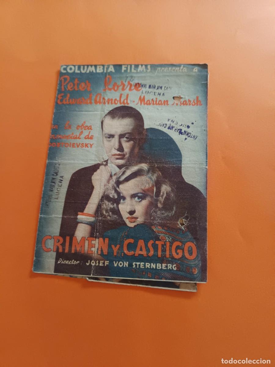 Cine: PROGRAMA DE CINE CRIMEN Y CASTIGO PETER LORRE - Foto 1