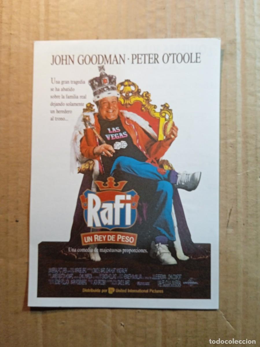 Cine: FOLLETO DE MANO CON PUBLICIDAD RAFI UN REY DE PESO