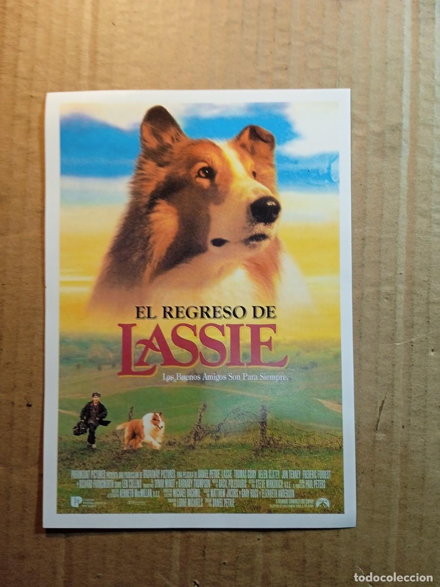 Cine: FOLLETO DE MANO CON PUBLICIDAD EL REGRESO DE LASSIE