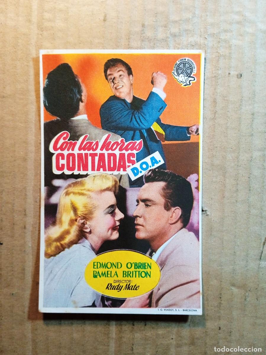  Flyers Publicitaires de films Anciens: FOLLETO DE MANO CON PUBLICIDAD CON LAS HORAS CONTADAS