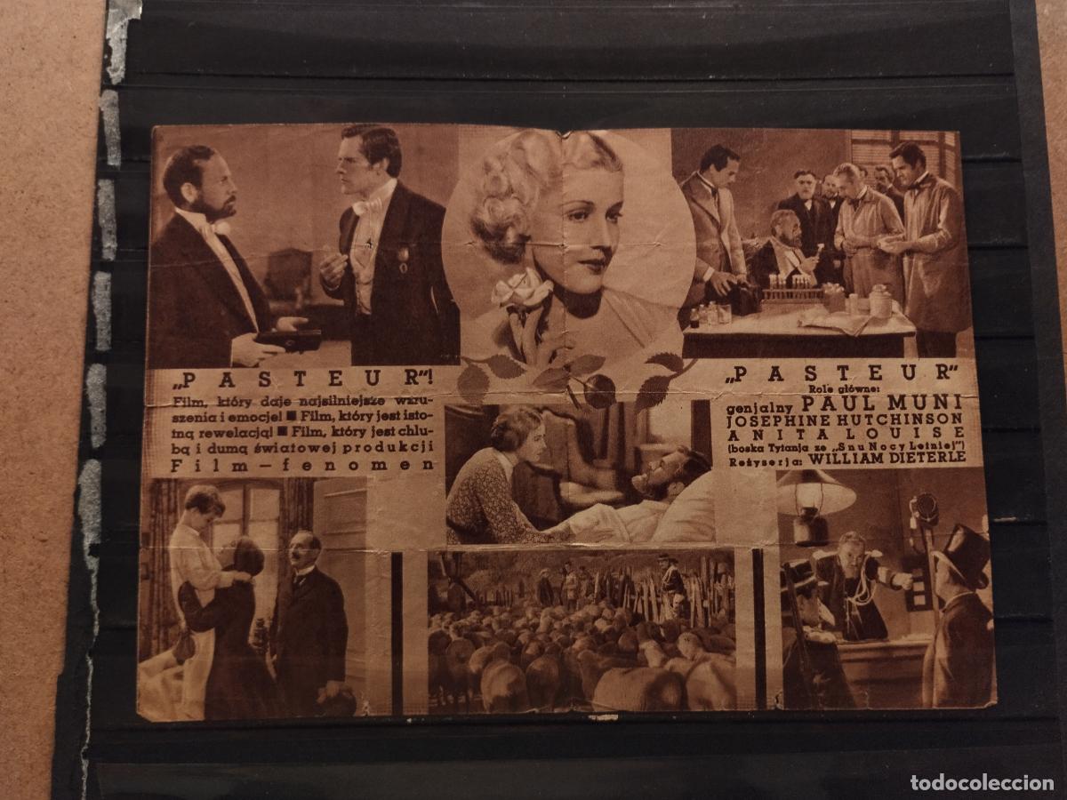 Cine: FAC PROGRAMA DOBLE DE CINE POLACO. &rdquo; PASTEUR&rdquo;. VARIOS DOBLECES. - Foto 2