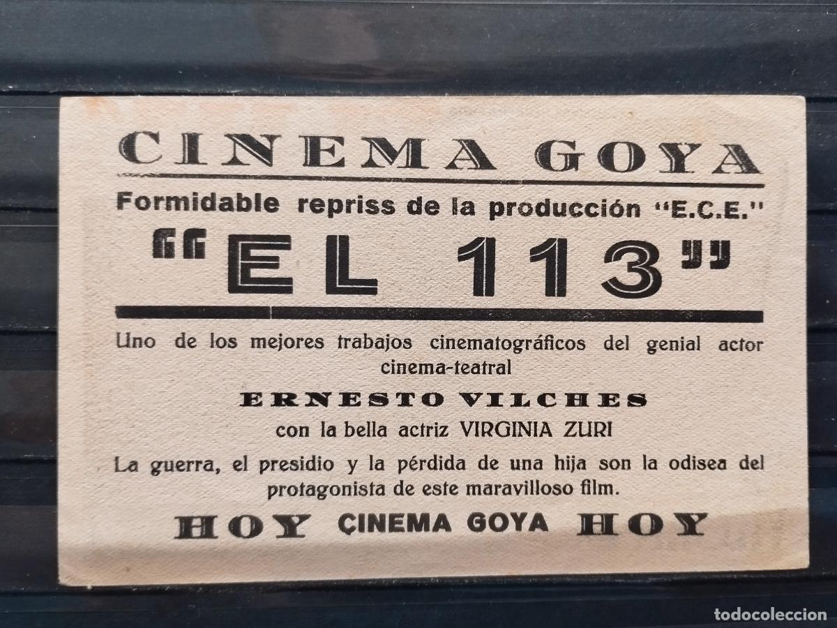 Cine: FAC PROGRAMA TIPO TARJETA. EL 113. PERFECTA. - Foto 2