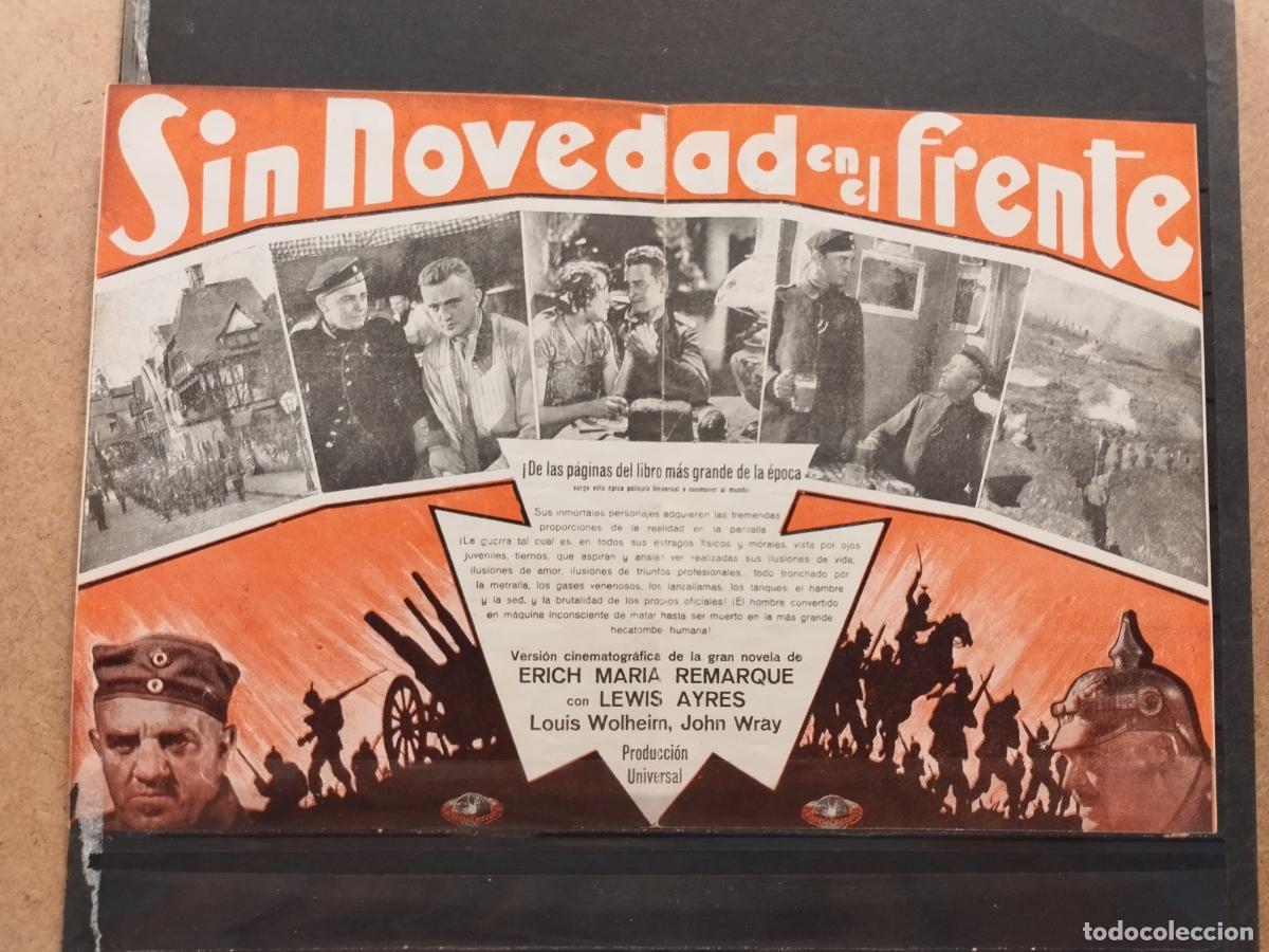 Cine: FAC PROGRAMA DOBLE. SIN NOVEDAD EN EL FRENTE. PERFECTO - Foto 2