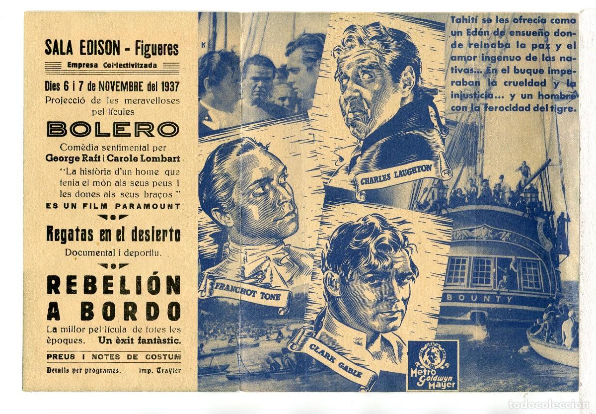 Cine: REBELI&Oacute;N A BORDO, con Clark Gable. - Foto 2