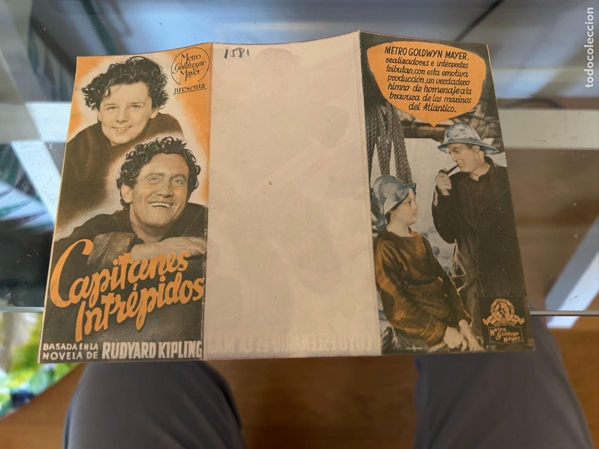 Cine: 1581 CAPITANES INTREPIDOS MUY BUEN ESTADO TRIPICO SIN PUBLICIDAD