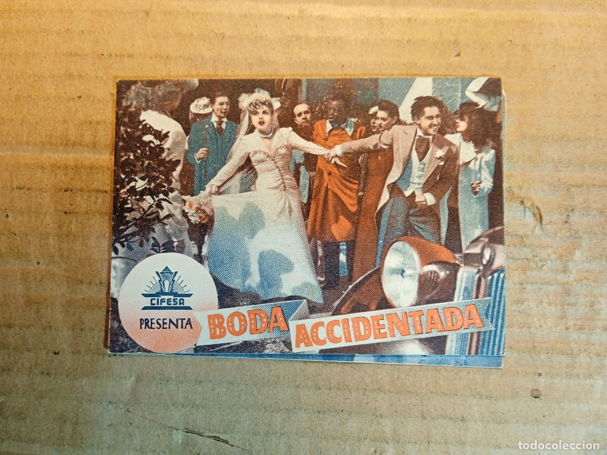  Flyers Publicitaires de films Anciens: FOLLETO DE MANO DOBLE DE LA PEL&Iacute;CULA BODA ACCIDENTADA